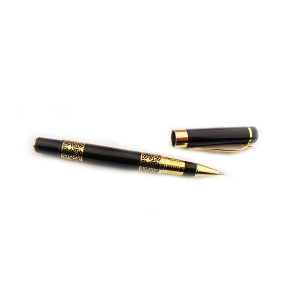 İsme Kişiye Özel Gold İşlemeli Desenli Roller Kalem - 17