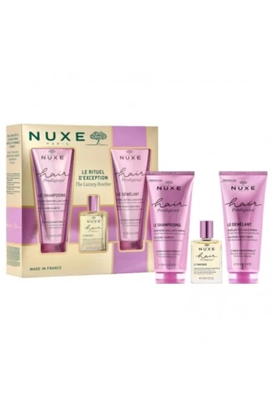 Nuxe Hair Prodigieux Saç Bakım Seti Maske 30 ml + Şampuan 200 ml + Saç Kremi 200 ml - 2