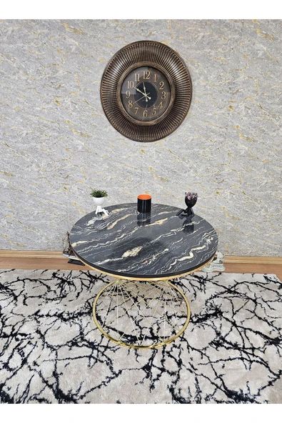 Gold Kaplama Suntalem Pota Orta Sehpa Luanda Suntalem Sehpa - Sehpa - Orta Sehpa - Yan Sehpa