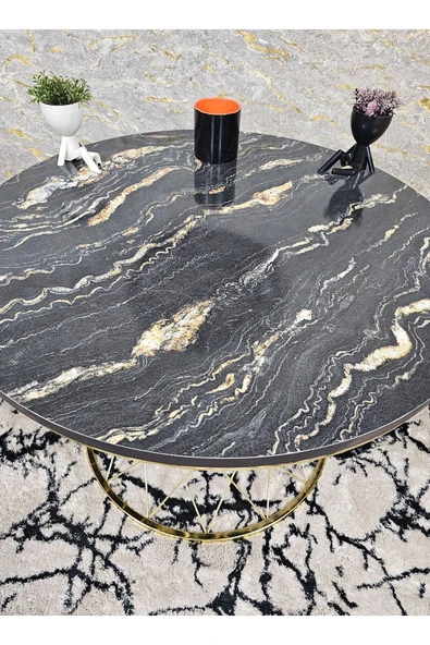 Gold Kaplama Suntalem Pota Orta Sehpa Luanda Suntalem Sehpa - Sehpa - Orta Sehpa - Yan Sehpa - 2