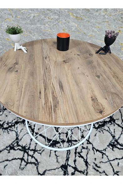 Beyaz Boyalı Suntalem Pota Orta Sehpa Atlas Çam Suntalem Sehpa - Sehpa - Orta Sehpa - Yan Sehpa - 2