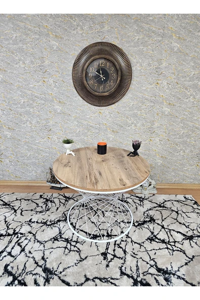 Beyaz Boyalı Suntalem Pota Orta Sehpa Atlas Çam Suntalem Sehpa - Sehpa - Orta Sehpa - Yan Sehpa - 3