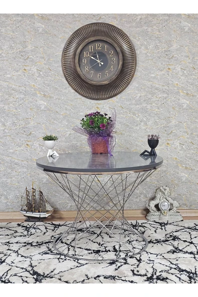 Krom Kaplama Suntalem Pota Orta Sehpa Aris Antrasit Suntalem Sehpa - Sehpa - Orta Sehpa - Yan Sehpa - 4