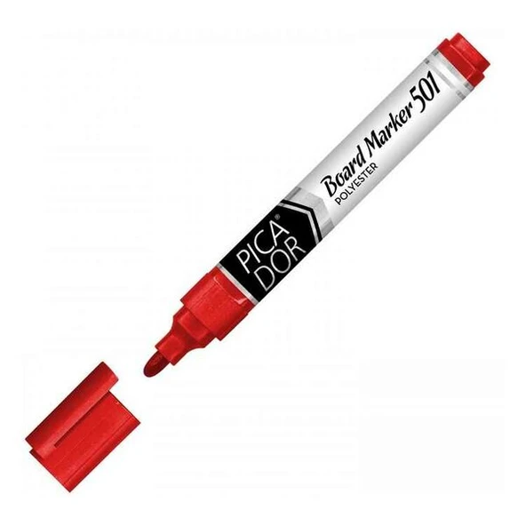 Picador Board Marker Kırmızı 3mm Yuvarlak Uç Doldurulabilir