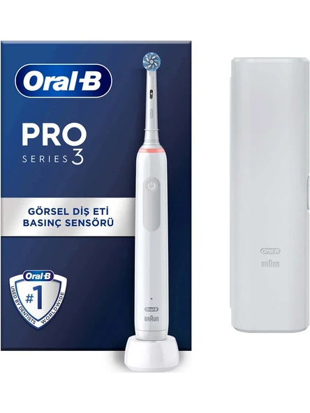 Oral-B Pro 3 3500 Şarj Edilebilir Diş Fırçası - Beyaz