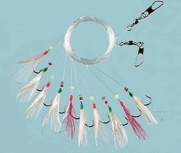 Fladen F1290 Sabiki İstavrit Çaparisi Multi 10’Lu 4 No İğne