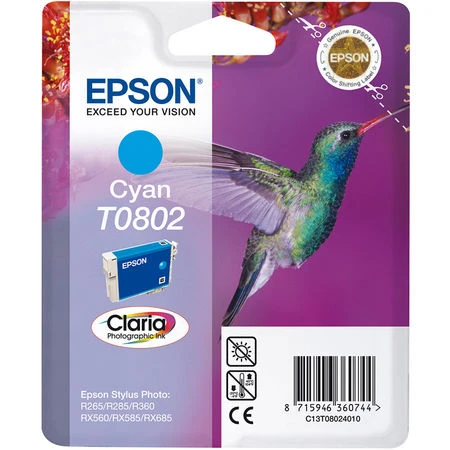 Epson (T0802) C13T08024020 Mavi Orjinal Kartuş ürün görseli