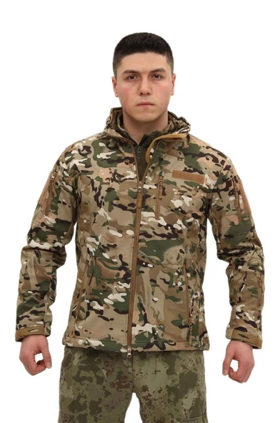 Single Sword Su ve Rüzgar Geçirmez Tactical Softshell Mont - 10
