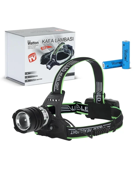 Watton Wt-626 TX6 LED ŞARJLI KAFA LAMBASI