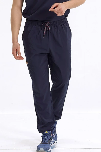 Brl Üniforma  MEDIZIP Tek Alt Jogger Likralı Unisex Cerrahi Pantolon Lacivert