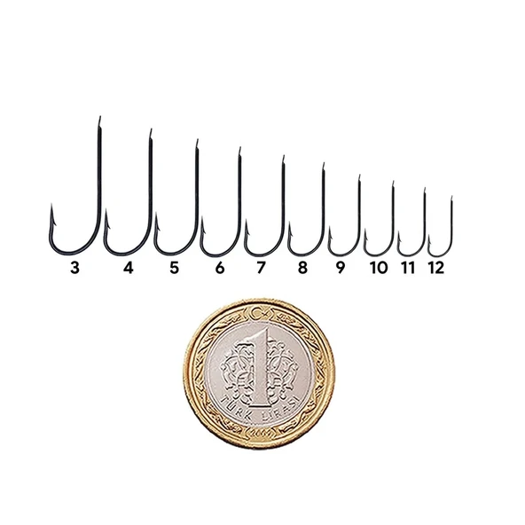 Shogun 1522 Best Kirby Siyah Çapraz 1000 lİ Olta İğnesi No:1/0 - Resim 2