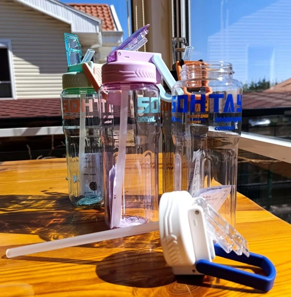 Shotay Speed Su Matarası Tritan Turkuaz 800Ml - 4