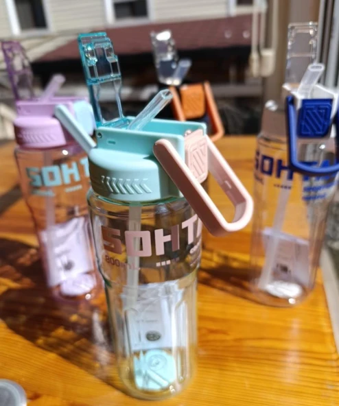 Shotay Speed Su Matarası Tritan Turkuaz 800Ml - 3