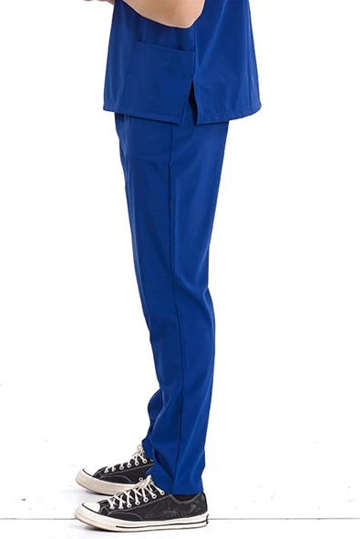Brl Üniforma  Tek Alt Kargo Cepli Klasik Likralı Unisex Cerrahi Pantolon Lacivert - 4