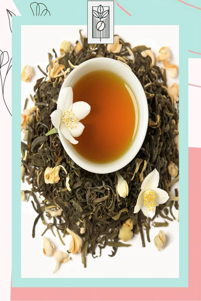 Mel and Mira  Special Jasmine Tea 50g, Özel Karışım Yaseminli Yeşil Çay - 3