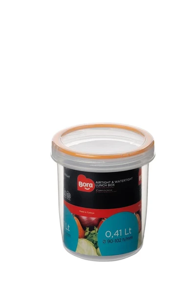 Plastik Contalı Vidalı Saklama Kabı No:3 - 0,41 LT.