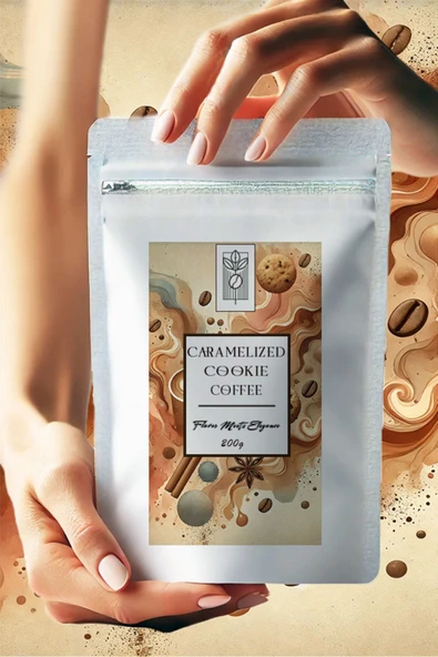 Mel and Mira  Caramelized Cookie Coffee 200g, Karamelize Kurabiye Aromalı Filtre Kahve - Resim 2