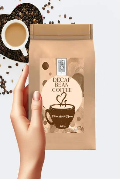 Mel and Mira  Decaf Bean Coffee 200g, Kafeinsiz Çekirdek Kahve