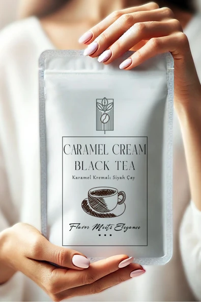 Mel and Mira  Premium Caramel Black Tea 50g, Karamel Aromalı Siyah Çay