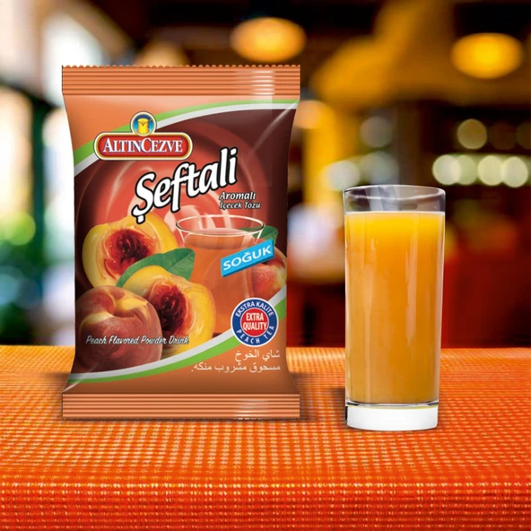 Altıncezve Şeftali-Karadut-Limon-Portakal Toz İçecek Soğuk - 450 gr - 4LÜ PAKET - Resim 5