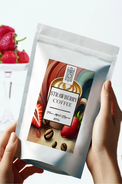 Mel and Mira  Strawberry Coffee 200g, Çilek Aromalı Filtre Kahve