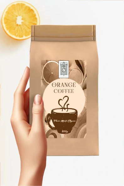 Mel and Mira  Orange Bean Coffee 200g, Portakal Aromalı Çekirdek Kahve