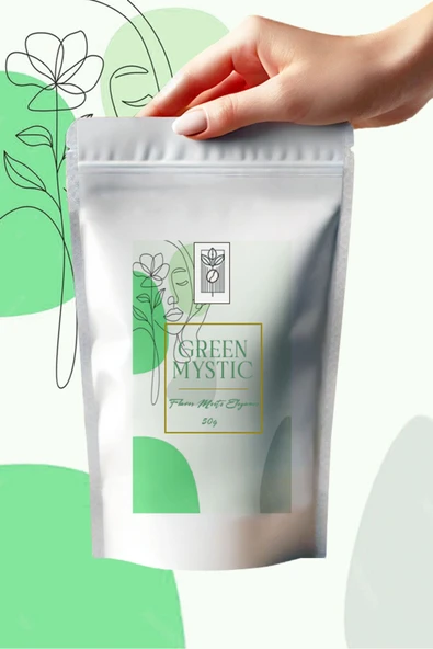 Mel and Mira  Special Green Mystic Tea 50g, Özel Karışım Kutsal Fesleğenli Yeşil Çay