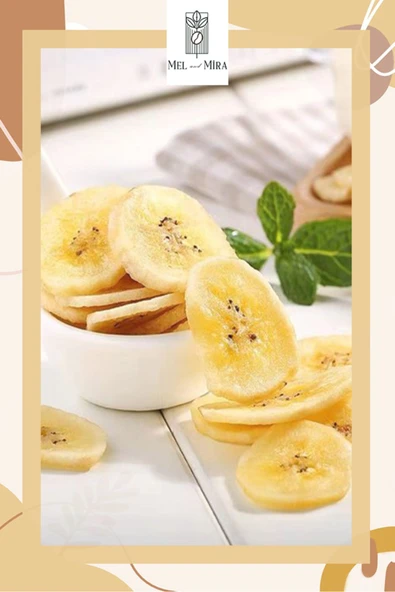 Mel and Mira  Kurutulmuş Muz Cipsi 100g, Şeker İlavesiz, Dilimlenmiş - 4
