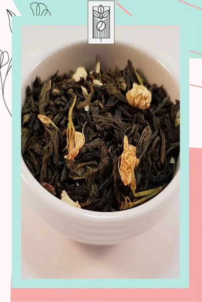 Mel and Mira  Special Jasmine Tea 50g, Özel Karışım Yaseminli Yeşil Çay - 4