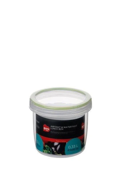 Plastik Contalı Vidalı Saklama Kabı No:2 - 0,33 Lt