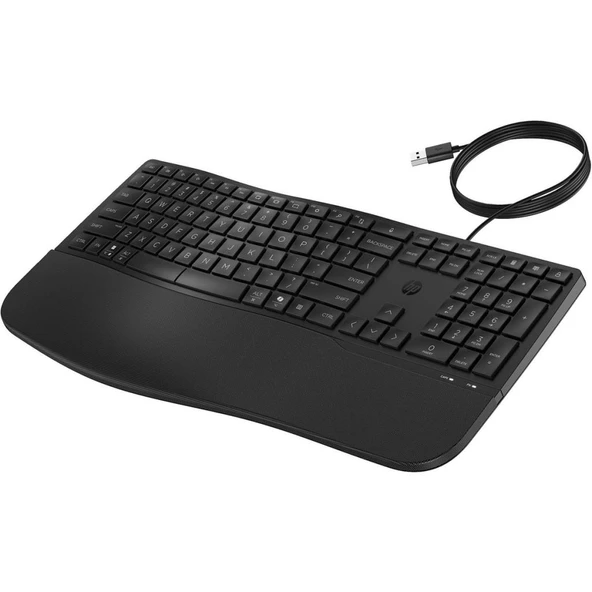 HP 480 Comfort Kablolu Usb-A Klavye Siyah 8T6M1AA - 3