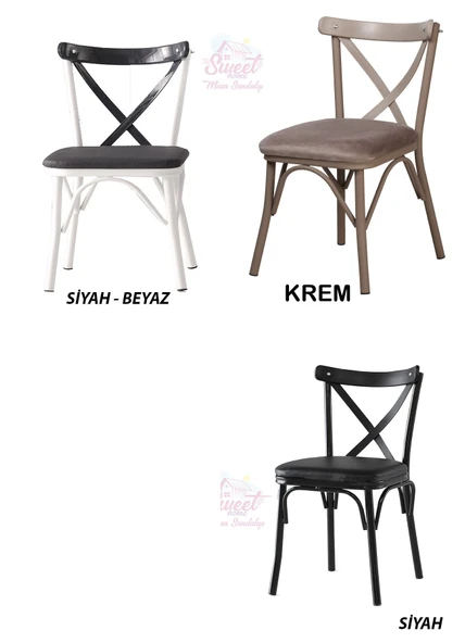 Yanlardan Açılır Yakamoz Dişbudak Masa Topkapı Ayak 4 Ad Çapraz Sandalye 1 Ad Çapraz Bench Sandalye - 7