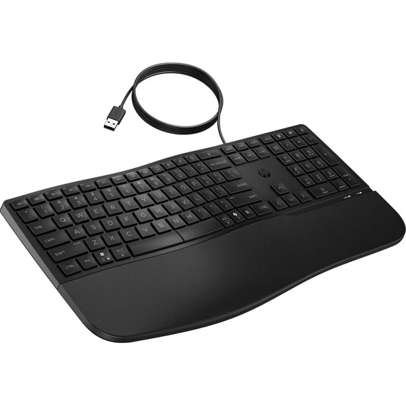 HP 480 Comfort Kablolu Usb-A Klavye Siyah 8T6M1AA - 2