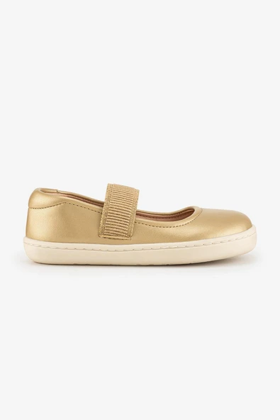 Hopfrög Smart Walker Mary Jane Altın Yıldız Barefoot Kız Babet Ayakkabı H020907100 - 10