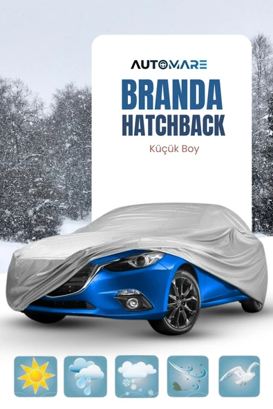 Oto Branda Hatchback Araçlara Özel Küçük Boy 4 Mevsim Yaz Kış Kar Güneş Araba Koruyucu