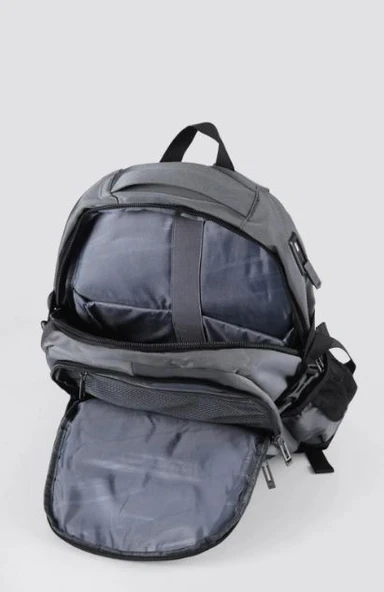 Ççs 51523 Laptop Bölmeli Gri Sırt Çantası - 4