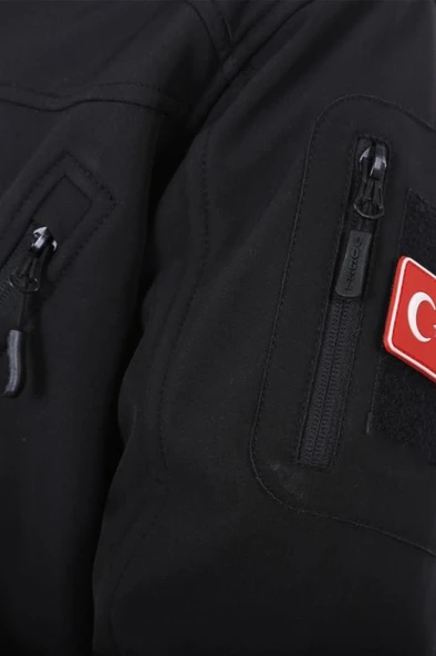 Çapraz Cepli Askeri Tactical Softshell Polar Mont - 10