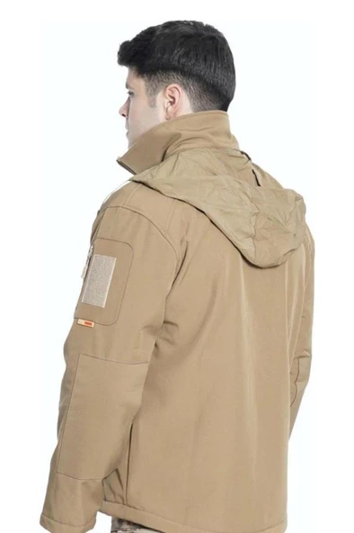 Çapraz Cepli Askeri Tactical Softshell Polar Mont - 2