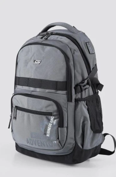 Ççs 51523 Laptop Bölmeli Gri Sırt Çantası - 2