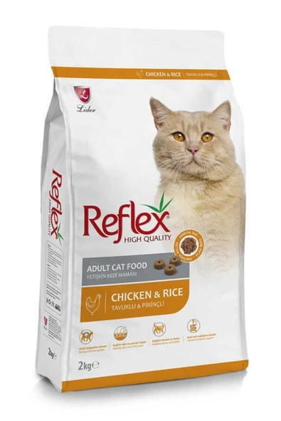 Reflex Tavuklu Yetişkin Kedi Maması 2 Kg x 3 Adet