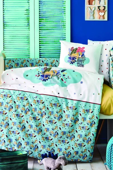 Bummer Indigo Cotton Bebek Uyku Seti