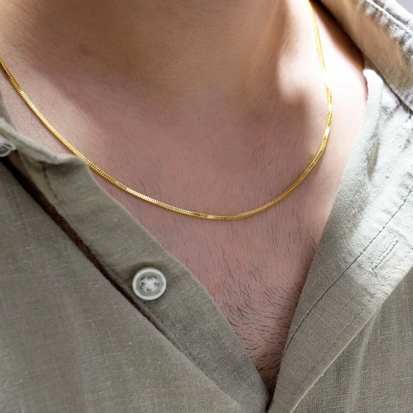 Küp Zincir Erkek Kolye