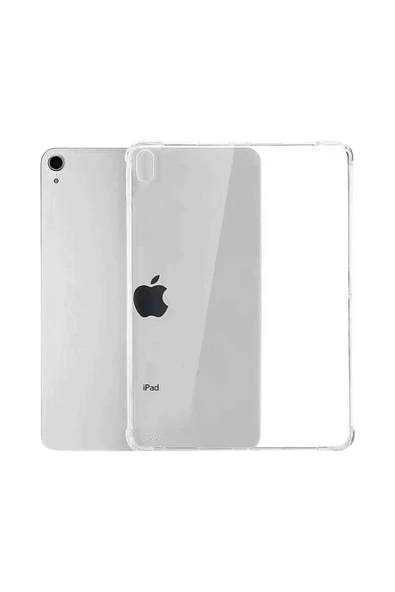 iPad Air 11 2025 M3 Çip Uyumlu Fuchsia Darbe Emici Koruyucu Şeffaf Silikon Kapak - Resim 5