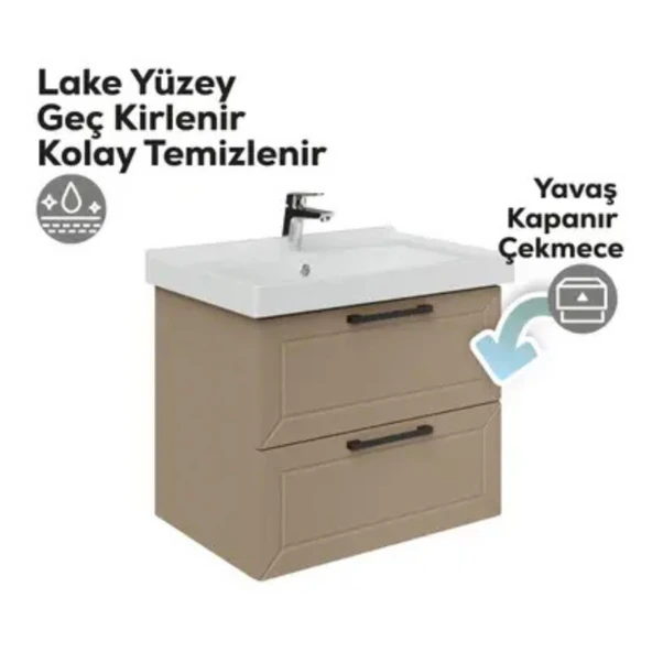 Creavit D20 2 Çekmeceli Lavabo Dolabı Dafne - 3