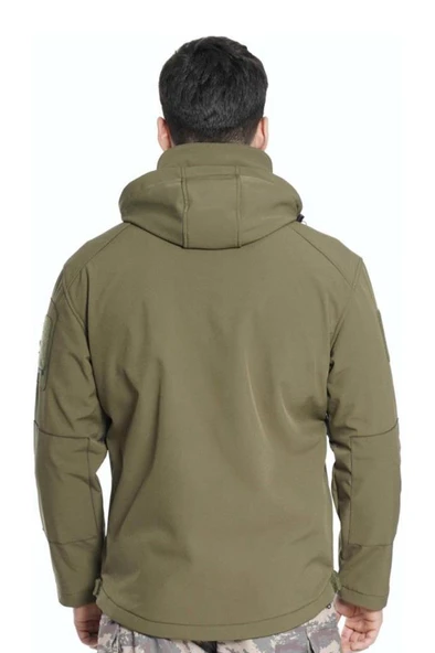 Çapraz Cepli Askeri Tactical Softshell Polar Mont - 6