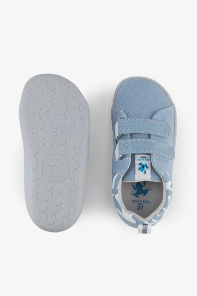 Hopfrög Smart Walker Recycled Canvas Eco Açık Mavi Barefoot Çocuk Ayakkabı H020902027 - 7