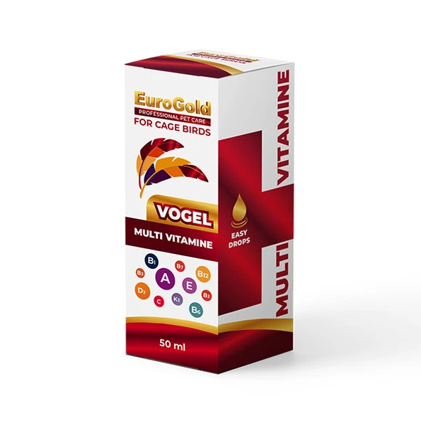 EuroGold Vogel Multi Vitamine Damla 50 ml - 6 Adet