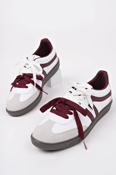 Muggo RETRO Çift Bağcıklı Günlük Kadın Sneaker Spor Ayakkabı - 8