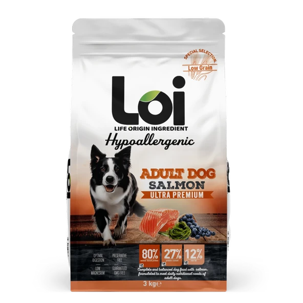 Loi Yetişkin Somonlu Köpek Maması 3 Kg