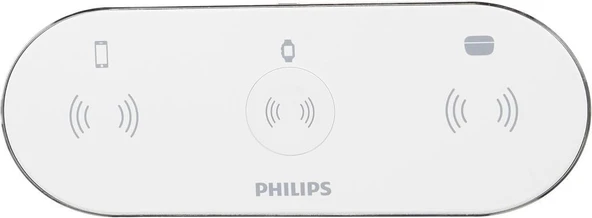 Philips DLP9230NW QI Beyaz 3in1 Kablosuz Hızlı Şarj Aleti Outlet